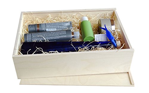 Caja de regalo, caja de vino, caja de chupito, caja de 3 tiras, 360 x 240 x 90