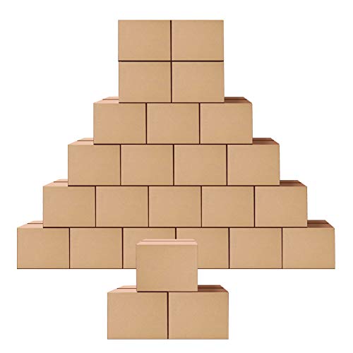 Cajas de cartón Kraft de 15,2 x 10,2 x 10,2 cm, cajas de envío corrugadas de una sola pared, 25 unidades