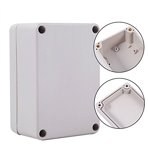 Cajas de conexiones del bloque del conector de la prenda impermeable del color blanco 1pc Caja al aire libre del recinto de la prenda impermeable(100x68x50mm)