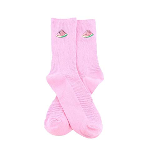 Calcetines Novedosos,Sandía Novedad Dulces De La Venta De Otoño Invierno Verdicken Warme Calcetines Kawaii Azucarada Socke Frutas Imprimir Sox (3 PS)