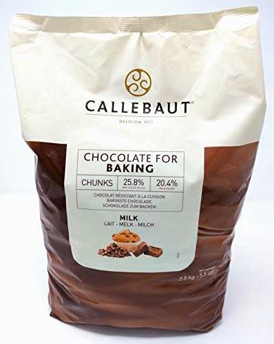 Callebaut - Trocitos de Chocolate con Leche para Hornear 2,5kg