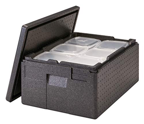 Cambro Contenedor isotérmico multifunción de Apertura Superior 41 L, Polipropileno, Negro, 61 x 43 x 27 cm (M.Ext) - 54,8 x 36,8 x 20 cm (M.INT)