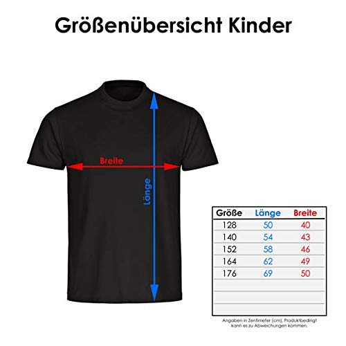 Camiseta con texto en alemán "Nur wo Horn-Bad Meinberg Drauf Steht ist auch Horn-Bad Meinberg, color negro, para niños, talla 128 hasta 176. Negro 140