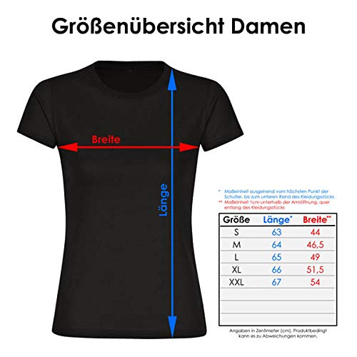 Camiseta con texto en alemán "Nur wo Horn-Bad Meinberg Drauf Steht ist auch Horn-Bad Meinberg drin para mujer, talla S - 2XL Negro S