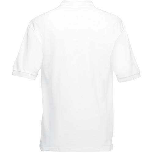 Camiseta tipo polo de manga corta para hombre Fruit of the Loom Azul azul celeste Large