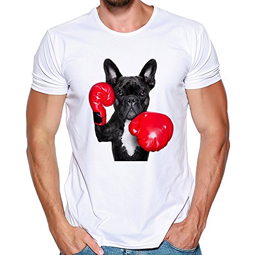 Camisetas Hombre Lanskirt Camisas de Manga Corta con Cuello Redondo y Estampado Smiley Tops de Verano Elegante Polos de BáSica Camiseta para Hombres Diario 3XL