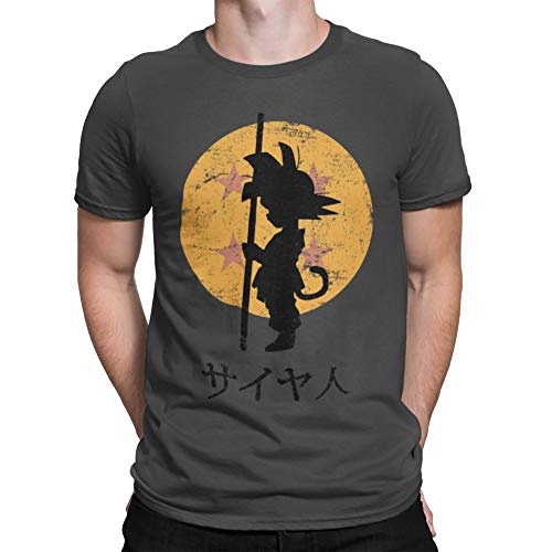 Camisetas La Colmena 164-Looking for The Dragon Balls (ddjvigo) (XL, Gris Oscuro)