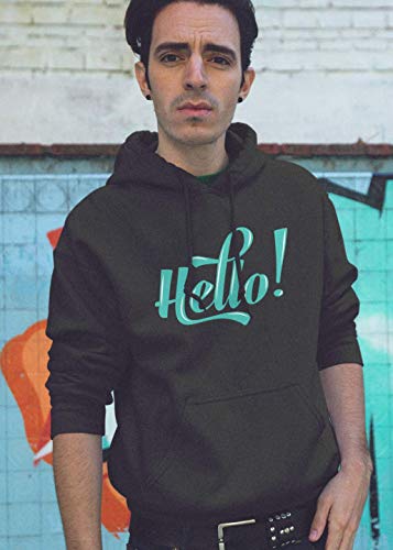 Camisetas Wild Soul, Sudadera, Hello | Hola | Diseño gráfico | Diseño Lettering | Logo | Ropa | Ropa Negro Negro XL