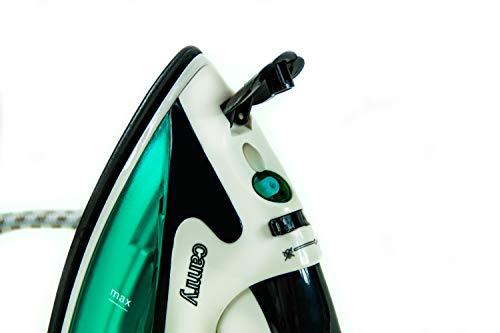 Camry CR5024 Plancha de Vapor para Ropa, de Viaje, Fácil Planchado, 840 W, 5 litros, 0 Decibeles, Plástico, Verde