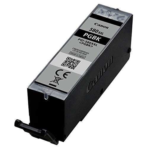 Canon PGI-580XXL PGBK Cartucho de tinta original Pigmento Negro XXL para impresora de inyeccion de tinta PIXMA TS9150, TS6151, TS9155, TS6150, TS8151, TR8550, TR7550, TS8150, TS8152