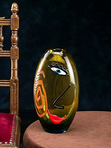 Cara Cristal Tabla florero jarrón de Arte Moderno florero Cristal Estilo Murano