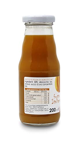 Carioni Food & Health Zumo de Albaricoque Bio con Pulpa - 200 ml (Paquete de 12 Piezas)