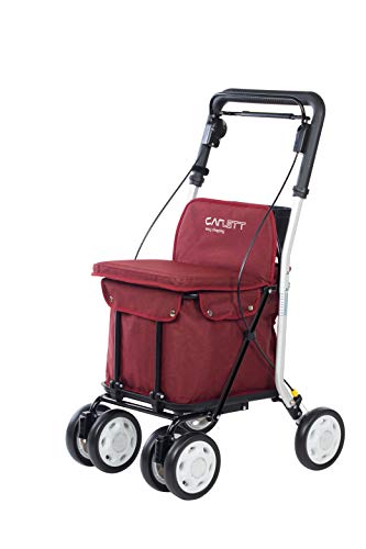 Carlett Carro DE LA Compra-Andador Lett 800 con Asiento, Coleccion 2020, Rojo TXT, Red,