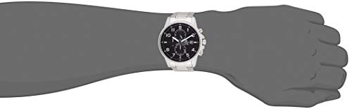 Casio EDIFICE Reloj en caja sólida, 10 BAR, Negro, para Hombre, con Correa de Acero inoxidable, EFR-505D-1AVEF