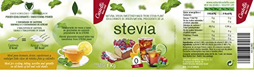 Castelló Since 1907 Edulcorante Stevia + Eritritol 1:3 - Bote de 1 kg