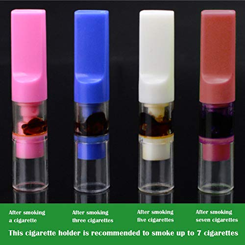 CESFONJER 72 piezas Filtros para Cigarrillos, Filtros Desechables, se pueden aplicar a los cigarrillos con un diámetro de 8 mm y 5 mm | (rosa, azul, blanco, marrón)