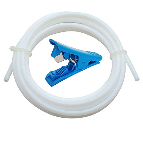 CESFONJER Tubo de teflón 3D para boquilla, 8 metro PTFE 1,75 mm filamento ID 2mm OD 4 mm TL-Feeder Hotend para reprap Rostock Bowden extruder + Cortador De Tubo