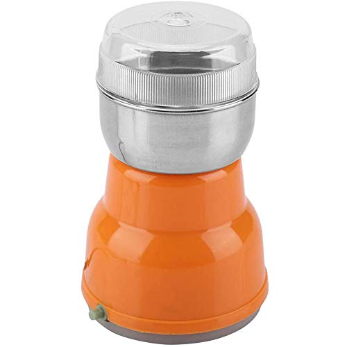 Cestbon Molinillo de café, cafetera eléctrica Molinillo de Cereales domésticos Tuercas sabrosas Especias molienda 220V,Naranja