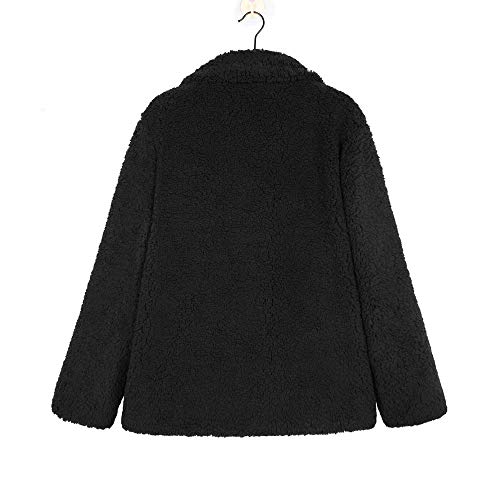 Chaqueta De Invierno para Mujer Casual Abrigo de Lana Outwear Parka Cardigan Slim Coat Overcoat Invierno Abrigo de Algodón Collar de Vuelta riou