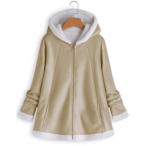 Chaquetas Parka de Lana Tallas Grandes Invierno para Mujer Elegantes Rebajas,Gusspower Abrigos Cárdigans con Capucha Calientes Anchas otoño Señora Chaquetón Acolchado Fiesta con Cremallera