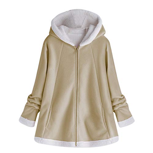 Chaquetas Parka de Lana Tallas Grandes Invierno para Mujer Elegantes Rebajas,Gusspower Abrigos Cárdigans con Capucha Calientes Anchas otoño Señora Chaquetón Acolchado Fiesta con Cremallera