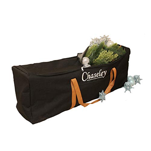 Chaseley Bolsa Extra Grande para Guardar Árbol Decoración de Navidad Material Fuerte Cosido Doble Cremallera Tres Vías Resistente UV Impermeable