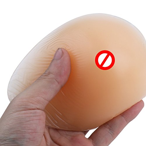 CHICTRY 1 Par Prótesis Mamaria Falso Formas de Pecho de Silicona Tetas Falsas Externos Mastectomía Almohadillas de Sujetador Bikini Mujer, Transgénero, Cosplay Desnudo 150g