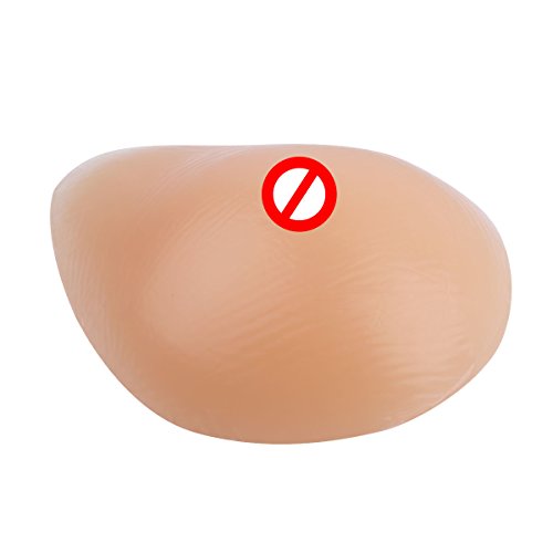 CHICTRY 1 Par Prótesis Mamaria Falso Formas de Pecho de Silicona Tetas Falsas Externos Mastectomía Almohadillas de Sujetador Bikini Mujer, Transgénero, Cosplay Desnudo 150g