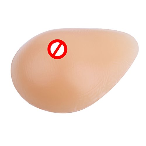 CHICTRY 1 Par Prótesis Mamaria Falso Formas de Pecho de Silicona Tetas Falsas Externos Mastectomía Almohadillas de Sujetador Bikini Mujer, Transgénero, Cosplay Desnudo 150g