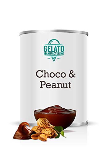 Choco Peanut - Crema de Chocolate con avellana y trozos de galleta waffer para vetear helado (lata de 3 kilos)