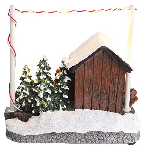 Christmas Concepts® - Escena de Mercado navideño con luz LED de 5"/ 13 cm (Árbol de Navidad)