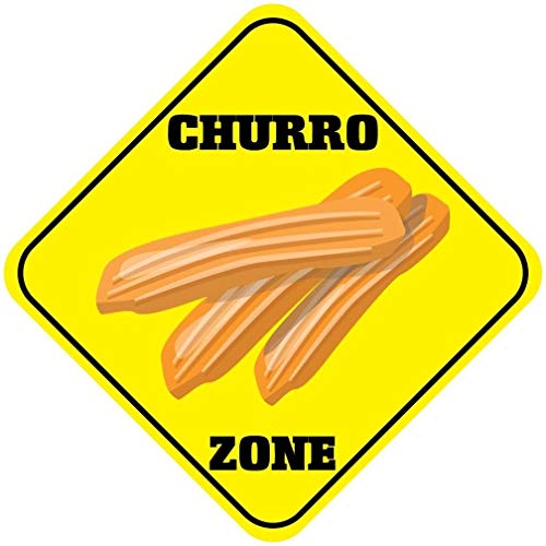 Churro Zone Crossing - Señal metálica de aluminio de 30,5 x 30,5 cm