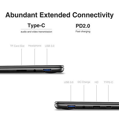 CHUWI AeroBook Pro Laptop Ordenador portatil Ultrabook 13.3 Pulgadas Win 10 Intel Core M3-8100Y LPDDR3 8GB RAM 256GB SSD 1920*1080 IPS M.2 HD-Video Port 2.4G/5G WiFi