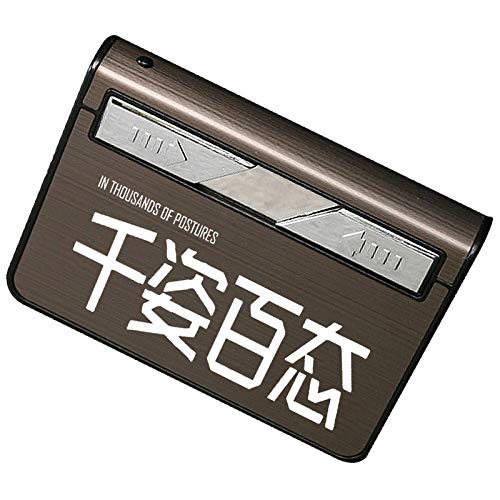 Cigarrillos 10 con Pitilleras De IluminacióN De Caja De Humo De Carga USB De Una Sola Pieza,K