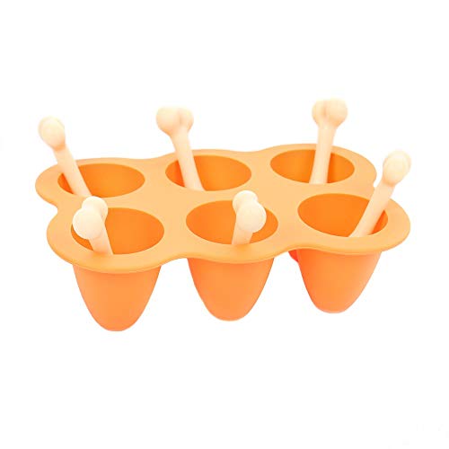 CKB Ltd® Patas de pollo frito molde de silicona de repostería para Pop de la novedad divertido molde – hace 6 cakepops con palos para piruleta en forma de hueso