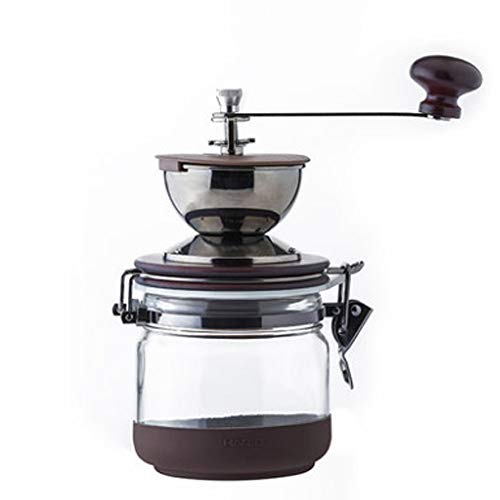 CL& Máquina de café - Molinillo de Grano de café de Mano núcleo de cerámica Molino Lavable en casa - tamaño: 208X105X215mm (Calibre 79mm) Molinillo de café Manual