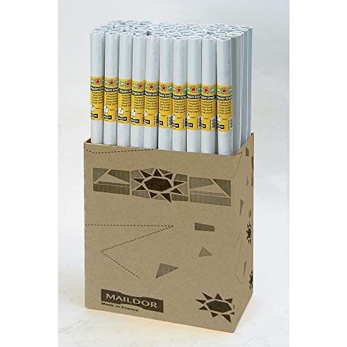 Clairefontaine Kraft Rolle 395701-Rollo de papel de estraza 1 m x 10 m, 599 g, color blanco