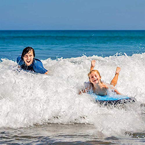 CNCBT Tablas de Bodyboard Tabla de Surf Inflable Tablas de Bodyboard Suaves con Tabla de Bodyboard Inflable Tablas de Surf para Piscina portátiles para Surf en la Playa Natación,Naranja