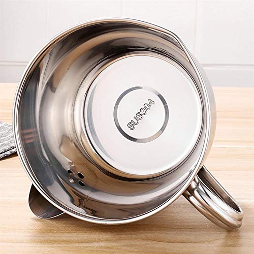 Cocina Alimentos coladores, Inicio de cocina utensilios de cocina 1000ML multi-uso de acero inoxidable salsa sopa de aceite Grasa separador de grasas engrasador Filtro recipiente colador