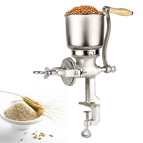 Cocoarm Molino Café,Molino de Grano de café Amoladora de Cocina Ajustable de Mano Molino de harina Molino de máquina de Equipo para Trigo de maíz Avena