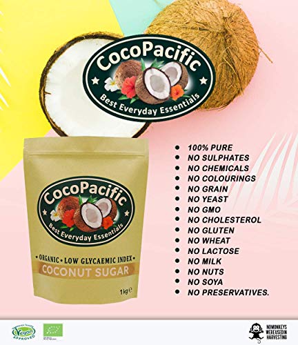 CocoPacific - Azúcar de coco bio, 1 kg