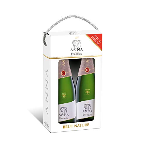 Codorníu | Estuche regalo Cava Anna de Codorníu Brut Nature | 2 botellas de 75 cl