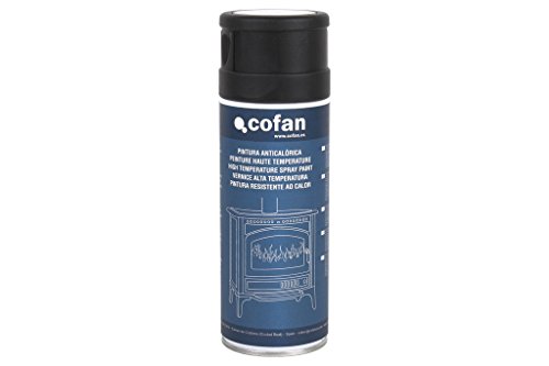 Cofan 15001017 Pintura anti calórica, Negro, 400 ml