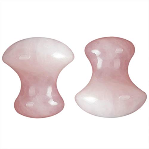 Coil.c 2pcs Piedras para Masaje, Facial Masaje Piedra Masajeador Anti Aging Belleza Natural Dispositivo Herramienta Piedras Masaje, Eliminar Arrugas Faciales Y del Cuello