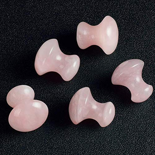 Coil.c 2pcs Piedras para Masaje, Facial Masaje Piedra Masajeador Anti Aging Belleza Natural Dispositivo Herramienta Piedras Masaje, Eliminar Arrugas Faciales Y del Cuello