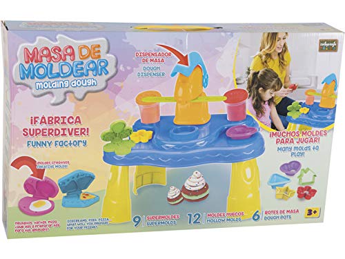 COLEPROFE Mesa Comitidtas con Dispensador de Plastilina y Accesorios