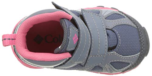 Columbia Girls' Toddler Peakfreak XCRSN MID Waterproof Hiking Shoe, Mountain, Camellia Rose, 4 Regular US