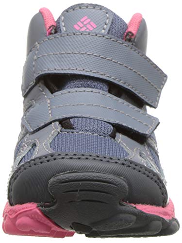 Columbia Girls' Toddler Peakfreak XCRSN MID Waterproof Hiking Shoe, Mountain, Camellia Rose, 4 Regular US