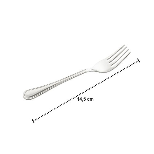 COM-FOUR® juego de cubiertos de 60 piezas de acero inoxidable con tenedor, cuchillo de mesa, cuchara, tenedor para pastel y cucharadita - cubiertos para 12 personas