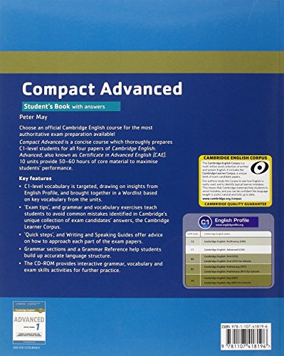 Compact Advanced Student's Book Pack (Student's Book with Answers with CD-ROM and Class Audio CDs(2))